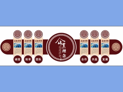 企业单位学校社区文化墙历程历史背景墙办公室装饰cdr格式