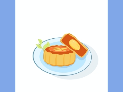 中秋节插画手绘psd格式素材