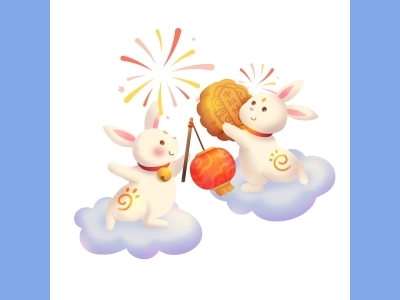 中秋节插画手绘psd格式素材