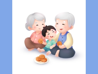 中秋节插画手绘psd格式素材