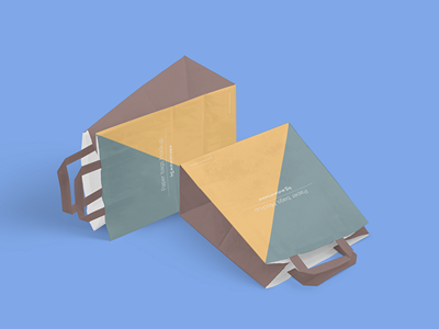 铜版纸牛皮纸袋环保纸袋样机