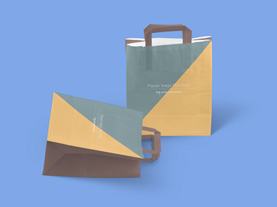 铜版纸牛皮纸袋样机环保纸袋
