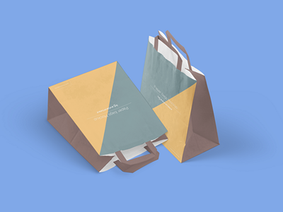 铜版纸牛皮纸袋样机环保纸袋