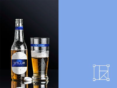 啤酒瓶酒杯啤酒包装样机