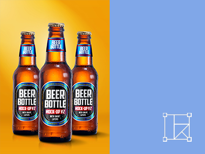啤酒瓶酒杯啤酒包装样机