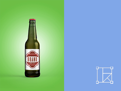 啤酒瓶酒杯啤酒包装样机