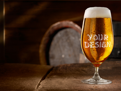 啤酒瓶酒杯啤酒包装样机