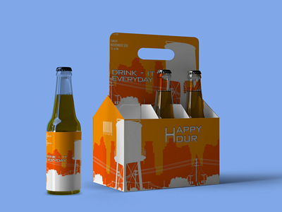 啤酒瓶酒杯啤酒包装样机