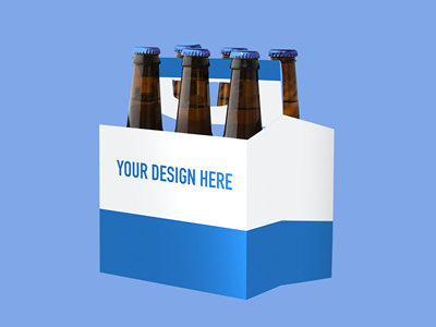 啤酒瓶酒杯啤酒包装样机