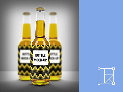 啤酒瓶酒杯啤酒包装样机