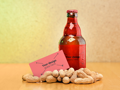 啤酒瓶酒杯啤酒包装样机