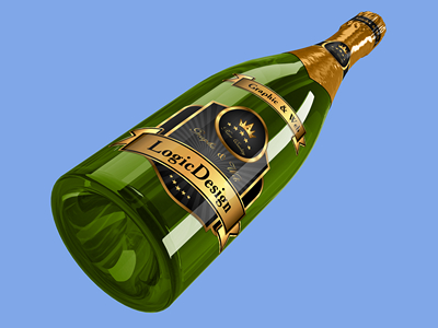 威士忌瓶子玻璃瓶酒瓶样机