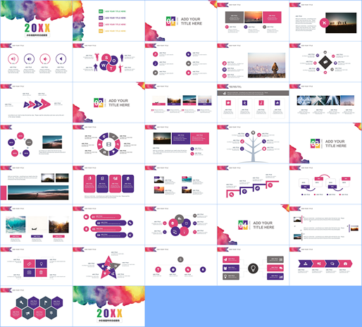 PPT素材工作总结汇报商务