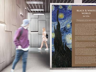 海报样机展览样机