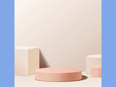 淘宝电商618双十一商品展示立体场景背景图几何图形EPS格式