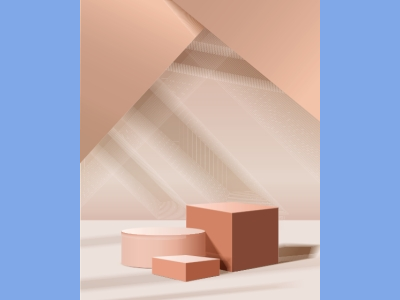 淘宝电商618双十一商品展示立体场景背景图几何图形EPS格式