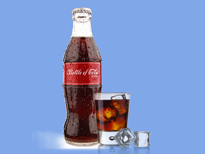 玻璃瓶可乐瓶样机