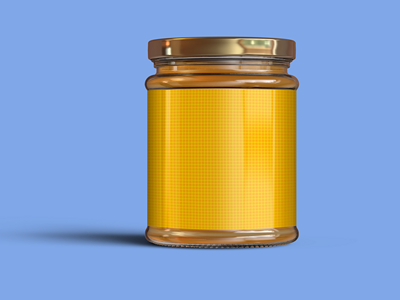 玻璃瓶蜂蜜罐头瓶样机