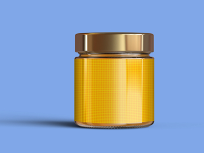 玻璃瓶蜂蜜罐头瓶样机