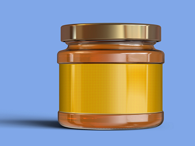 玻璃瓶蜂蜜罐头瓶样机