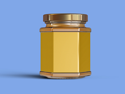 玻璃瓶蜂蜜罐头瓶样机