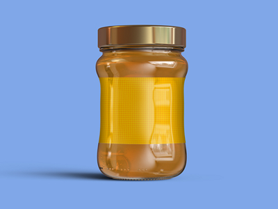 玻璃瓶蜂蜜罐头瓶样机