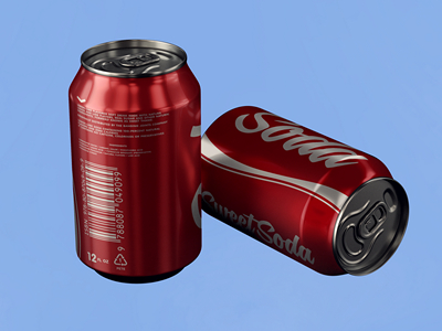 可乐罐易拉罐饮料罐样机