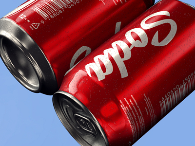 可乐罐易拉罐饮料罐样机