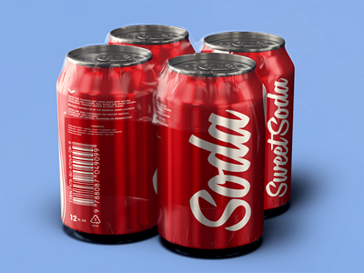 可乐罐易拉罐饮料罐样机