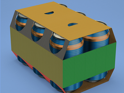 易拉罐包装盒样机