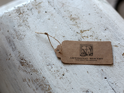 牛皮纸标签样机