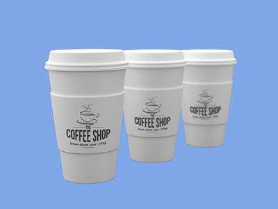 咖啡杯咖啡包装样机