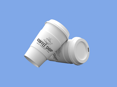 咖啡杯咖啡包装样机