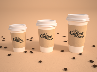 咖啡杯咖啡包装样机