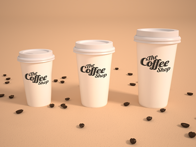 咖啡杯咖啡包装样机