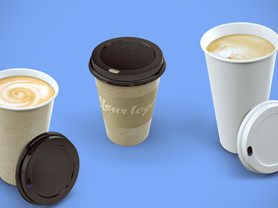 咖啡杯咖啡包装样机