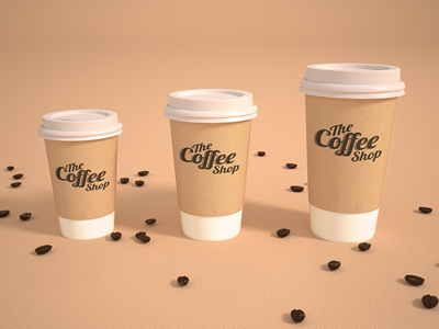 咖啡杯咖啡包装样机咖啡豆