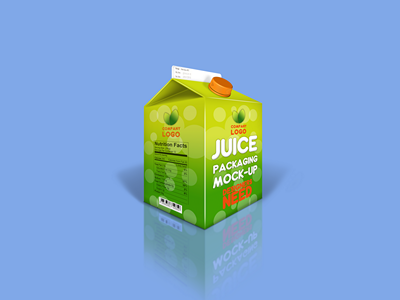 牛奶酸奶果汁包装盒样机