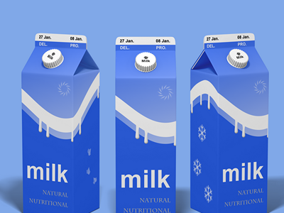 牛奶酸奶包装盒样机