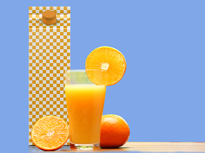 牛奶酸奶果汁包装盒样机