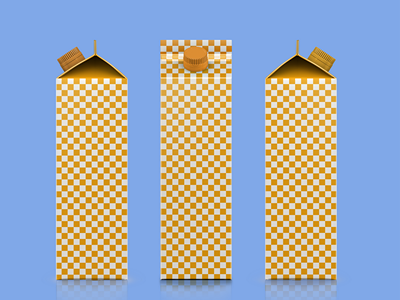 牛奶酸奶果汁包装盒样机