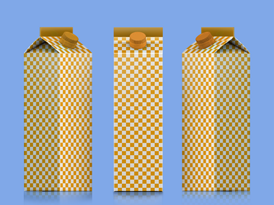 牛奶酸奶果汁包装盒样机