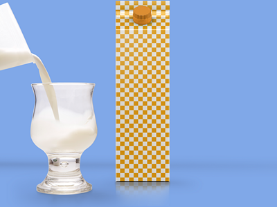 牛奶酸奶包装盒样机