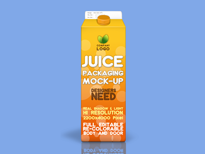 牛奶酸奶果汁包装盒样机