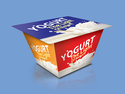 牛奶酸奶包装盒样机