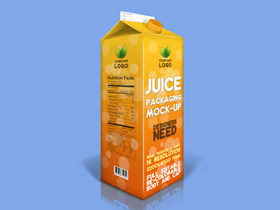 牛奶酸奶果汁包装盒样机