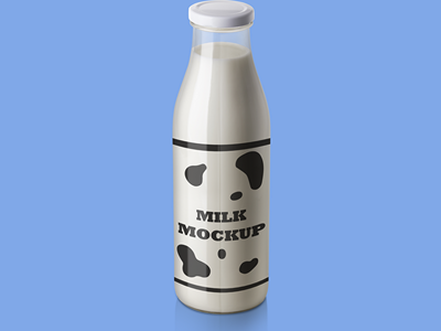 牛奶瓶包装样机