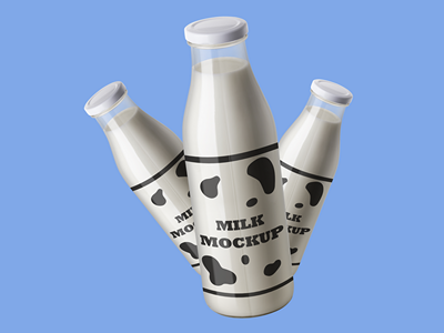 牛奶瓶包装样机