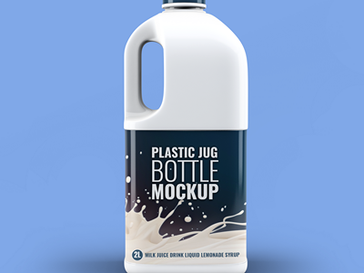 桶装牛奶包装样机