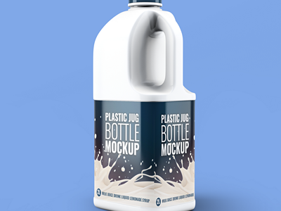 桶装牛奶包装样机